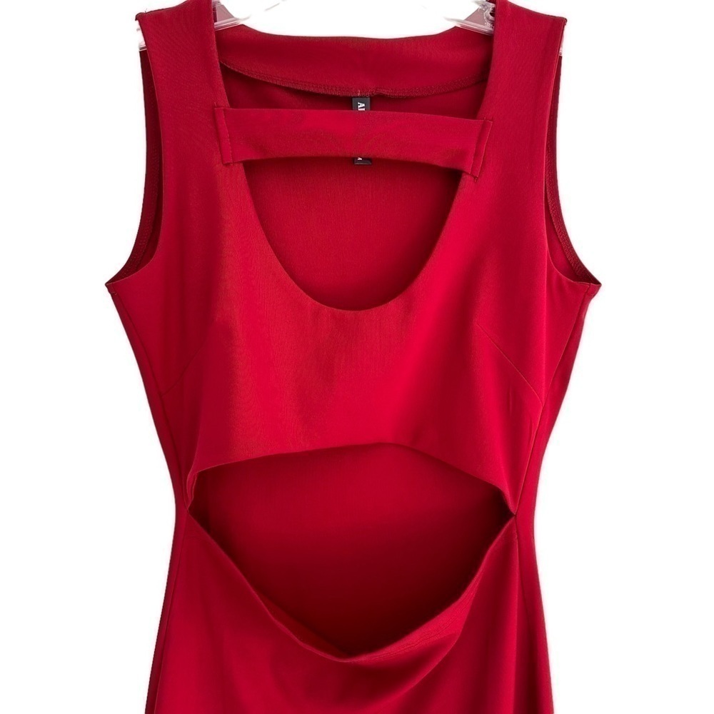Red-Hot Revenge Dress Sleeveless Midi, SIze Medium - Picture 3 of 9